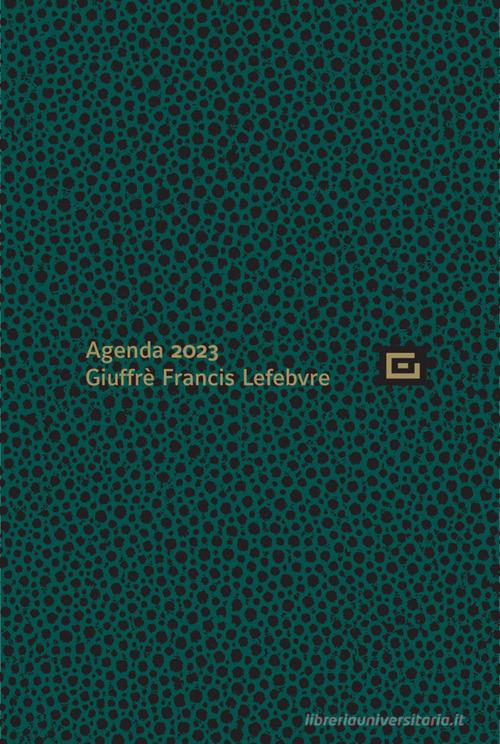 Agenda personale, con agenda udienza 2023. Copertina verde edito da Giuffrè