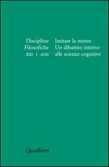 Discipline filosofiche (2011) vol.1 edito da Quodlibet
