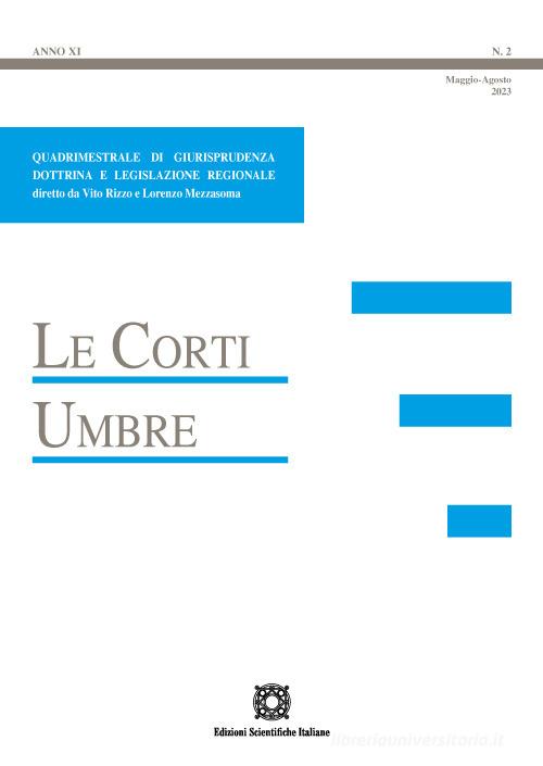 Le Corti Umbre (2023) vol.2 edito da Edizioni Scientifiche Italiane