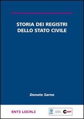 Storia dei registri dello stato civile di Donato Sarno edito da Halley