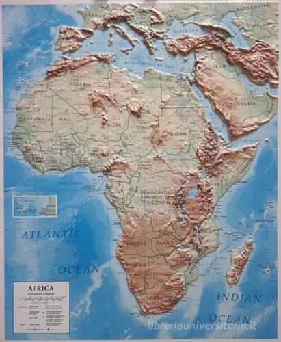 Africa 1.14.000.000 (carta in rilievo senza cornice) edito da Global Map