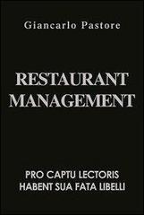 Restaurant management. Ediz. italiana di Giancarlo Pastore edito da Cipas TM