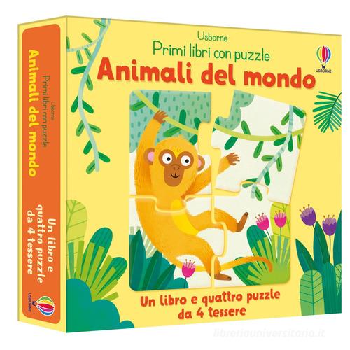 Animali del mondo. Ediz. a colori. Con 4 puzzle di Matthew Oldham -  9781803704173 in Libri puzzle