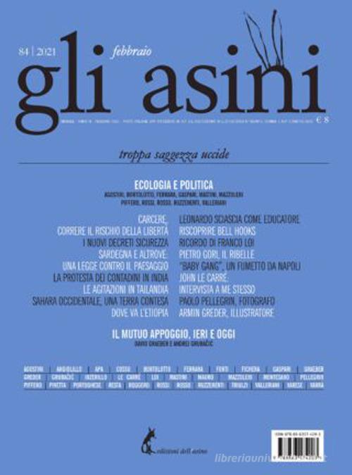 Gli asini. Rivista di educazione e intervento sociale (2021) vol. 84 edito da Edizioni dell'Asino