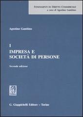 Fondamenti di diritto commerciale vol.1 di Agostino Gambino edito da Giappichelli