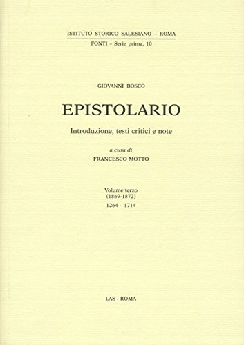 Epistolario vol.3 di Bosco Giovanni (san) edito da LAS