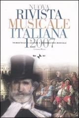 Nuova rivista musicale italiana (2007). Ediz. illustrata vol.1 edito da Rai Libri