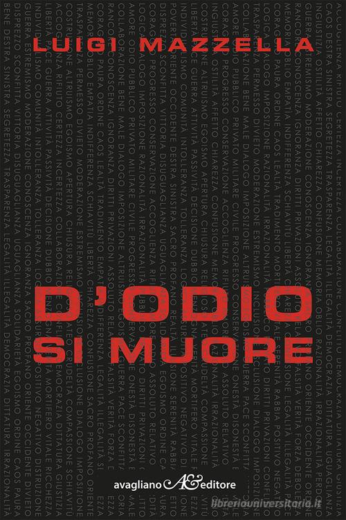 D'odio si muore di Luigi Mazzella edito da Avagliano