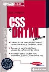 CSS e DHTML di Dan Livingston edito da Tecniche Nuove