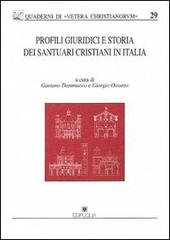 Profili giuridici e storia dei santuari cristiani in Italia edito da Edipuglia