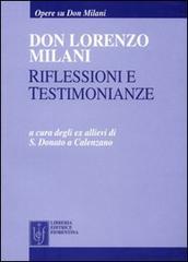 Don Lorenzo Milani. Riflessioni e testimonianze edito da Libreria Editrice Fiorentina