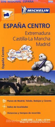 España Centro. Extremadura. Castilla-La Mancha. Madrid. 1:400.000 edito da Michelin Italiana