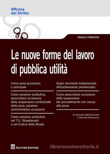 Le nuove forme del lavoro di pubblica utilità  di Eleonora Antonuccio, Leonardo Degl'Innocenti edito da Giuffrè