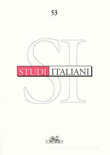 Studi italiani vol.53 edito da Cadmo