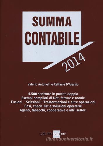 Summa contabile 2014 di Valerio Antonelli, Raffaele D'Alessio edito da Il Sole 24 Ore