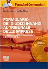 Formulario dei giudizi innanzi al tribunale delle imprese. Formulario dei giudizi innanzi al tribunale delle imprese. Con CD-ROM di Benito Nigro, Lucilla Nigro edito da Maggioli Editore