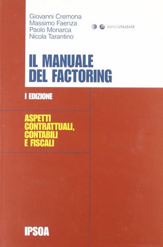 Il manuale del factoring edito da Ipsoa