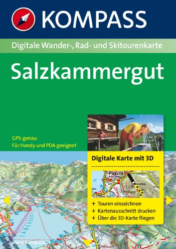 Carta digitale Austria n. 4334. Salzkammergut. Digital map. Con DVD-ROM edito da Kompass