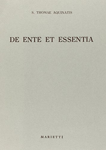 De ente et essentia di d'Aquino (san) Tommaso edito da Marietti 1820