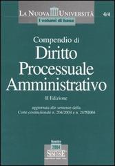Compendio di diritto processuale amministrativo edito da Edizioni Giuridiche Simone