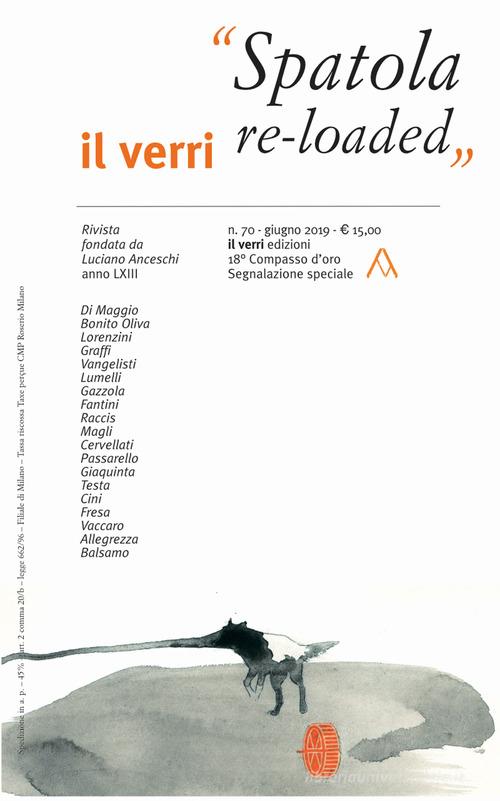 Il Verri (2019) vol.70 edito da edizioni del verri
