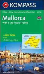 Carta escursionistica n. 230. Spagna. Baleari. Mallorca 1:75.000. Ediz. inglese. Adatto a GPS. Digital map. DVD-ROM edito da Kompass