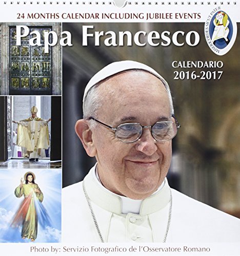 Papa Francesco primo piano. Calendario grande 16 mesi 2016 edito da Millenium
