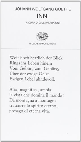 Inni di Johann Wolfgang Goethe edito da Einaudi