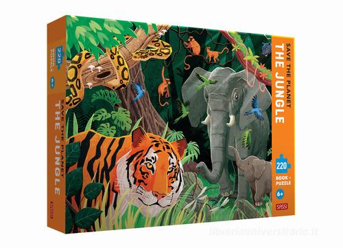 Save the planet. The jungle. 220 piece puzzle. Con puzzle di Enrico Lorenzi, Ester Tomè edito da Sassi