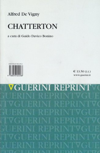 Chatterton di Alfred de Vigny edito da Guerini e Associati
