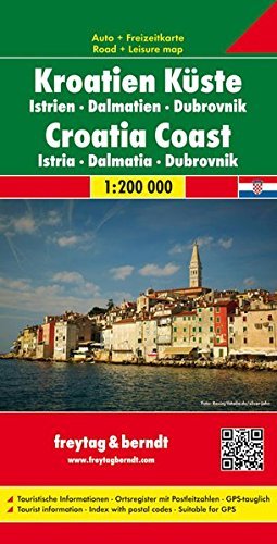 Croazia costa 1:200.000 edito da Freytag & Berndt