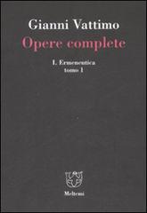 Opere complete vol.1.1 di Gianni Vattimo edito da Booklet Milano