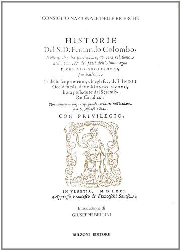 Historie (rist. anast.) di Fernando Colombo edito da Bulzoni