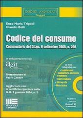 Codice del consumo di Enzo M. Tripodi, Claudio Belli edito da Maggioli Editore