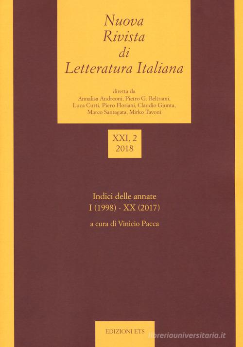 Nuova rivista di letteratura italiana (2018) vol.2 edito da Edizioni ETS