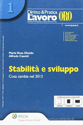 Stabilità e sviluppo di Alfredo Casotti, M. Rosa Gheido edito da Ipsoa
