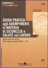 Guida pratica agli adempimenti in materia di sicurezza e salute sul lavoro di Alessandro Comola, Mario Burrascano edito da Finanze & Lavoro