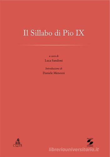 Il sillabo di Pio IX edito da Università La Sapienza
