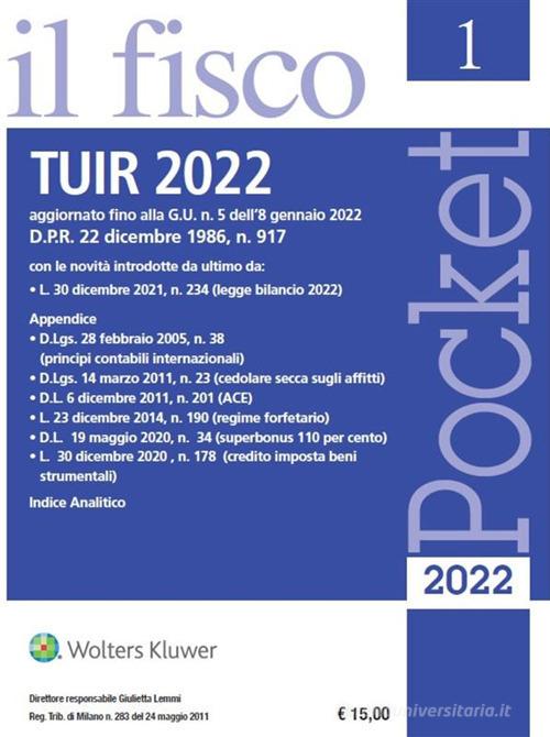 TUIR 2022 edito da Il Fisco