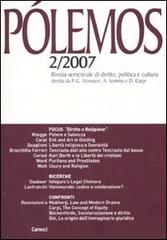Pólemos. Rivista semestrale di diritto, politica e cultura (2007) vol.2 edito da Carocci
