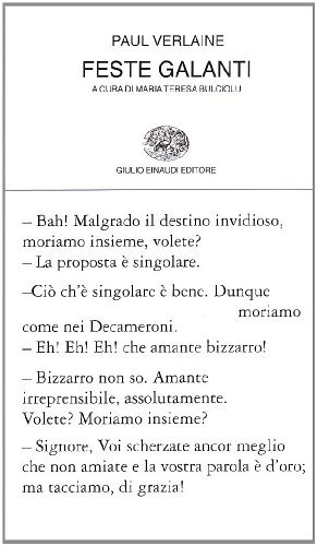 Feste galanti di Paul Verlaine edito da Einaudi