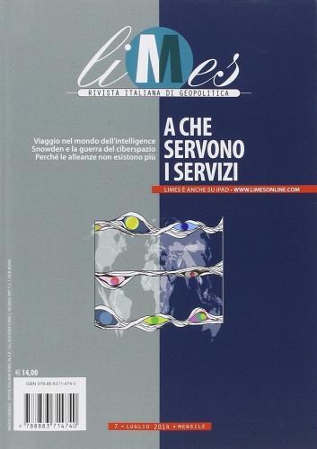 Limes. Rivista italiana di geopolitica (2014) vol.7 edito da L'Espresso (Gruppo Editoriale)