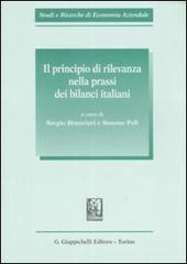 Il principio di rilevanza nella prassi dei bilanci italiani edito da Giappichelli