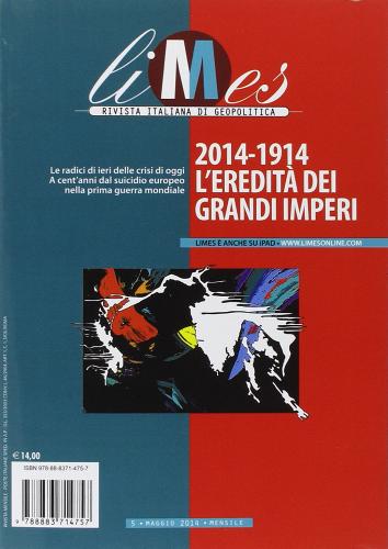 Limes. Rivista italiana di geopolitica (2014) vol.5 edito da L'Espresso (Gruppo Editoriale)
