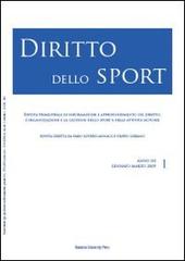 Diritto dello sport (2009) vol.1 edito da Bononia University Press