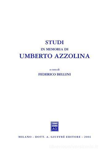 Studi in memoria di Umberto Azzolina edito da Giuffrè