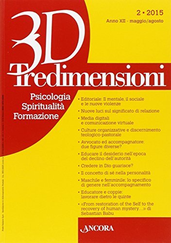 Tredimensioni. Psicologia, spiritualità, formazione (2015) vol.2 edito da Ancora