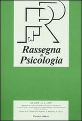 Rassegna di psicologia (2007) vol.2 edito da Carocci