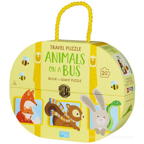Animals on a bus. Travel puzzle. Ediz. a colori. Con puzzle di Ester Tomè edito da Sassi
