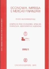 Economia, impresa e mercati finanziari (2005) vol.3 edito da Cacucci